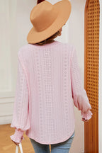 Eyelet Notched Long Sleeve T-shirt (12)