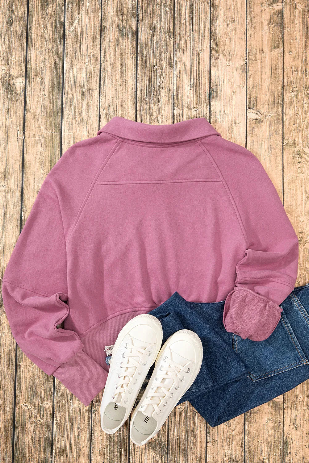 Half Zip Long Sleeve Sweatshirt (24)