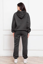Drop Shoulder Long Sleeve Hoodie Pants Set (30)