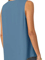 Full Size V-neck Sleeveless Tank Top Plus (26)
