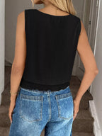 Smocked Round Neck Tank (12)