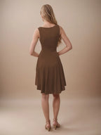 High-low Round Neck Sleeveless Mini Dress (12)