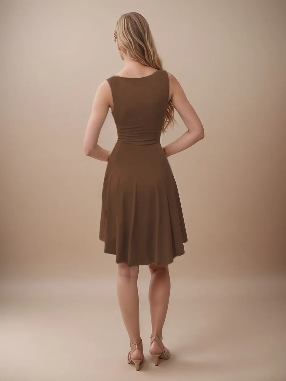 High-low Round Neck Sleeveless Mini Dress (12)