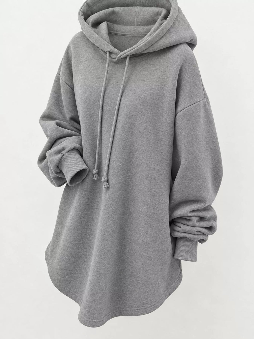 Full Size Drawstring Dropped Shoulder Hoodie Plus (9)