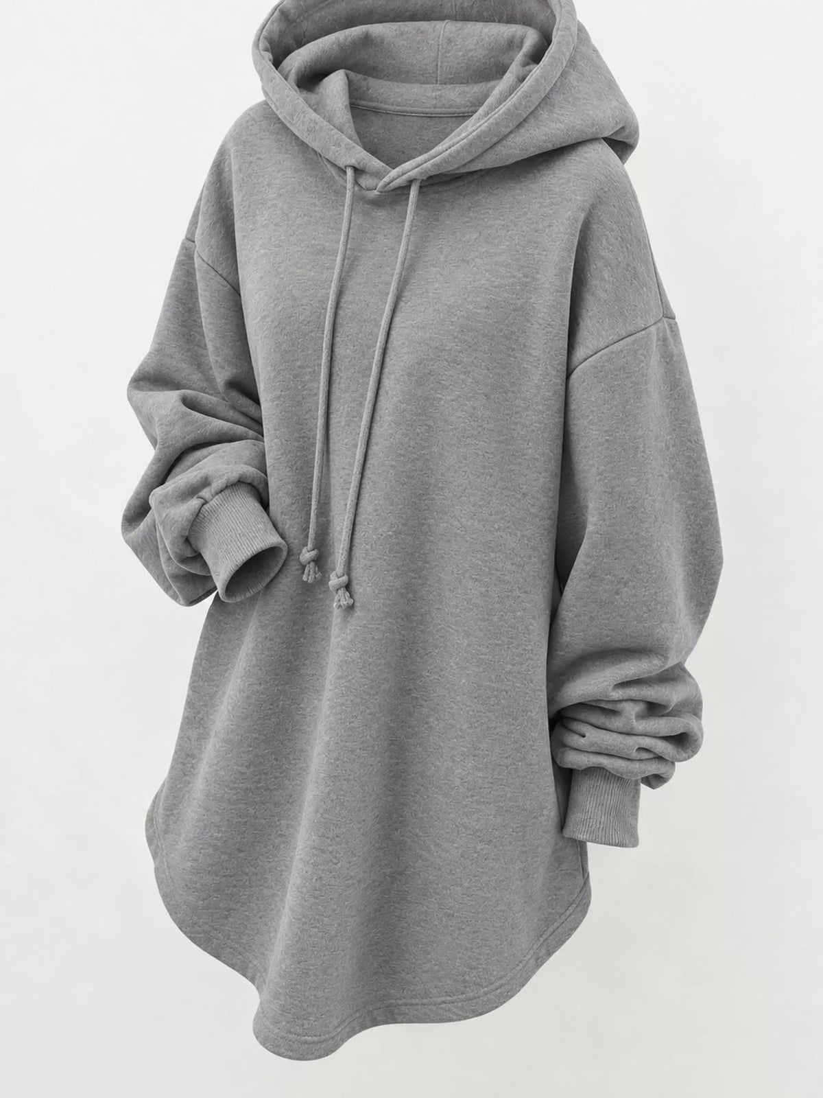 Full Size Drawstring Dropped Shoulder Hoodie Plus (9)