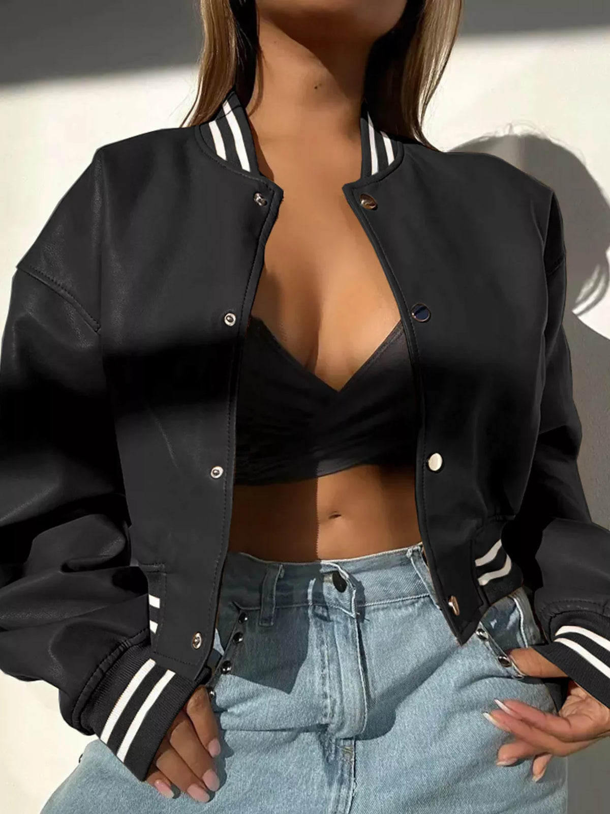 Snap Down Long Sleeve Jacket (5)