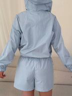 Lightweight Hooded Jacket Shorts Set (21)