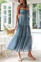 Cutout Square Neck Midi Cami Dress (11)