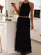 Sleeveless Top Maxi Skirt Set (18)