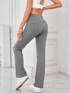 High Waist Active Pants Pockets (2)