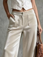 Full Wide-leg Velvet Pants (2)