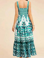 Smocked Printed Wide Strap Dress (15)