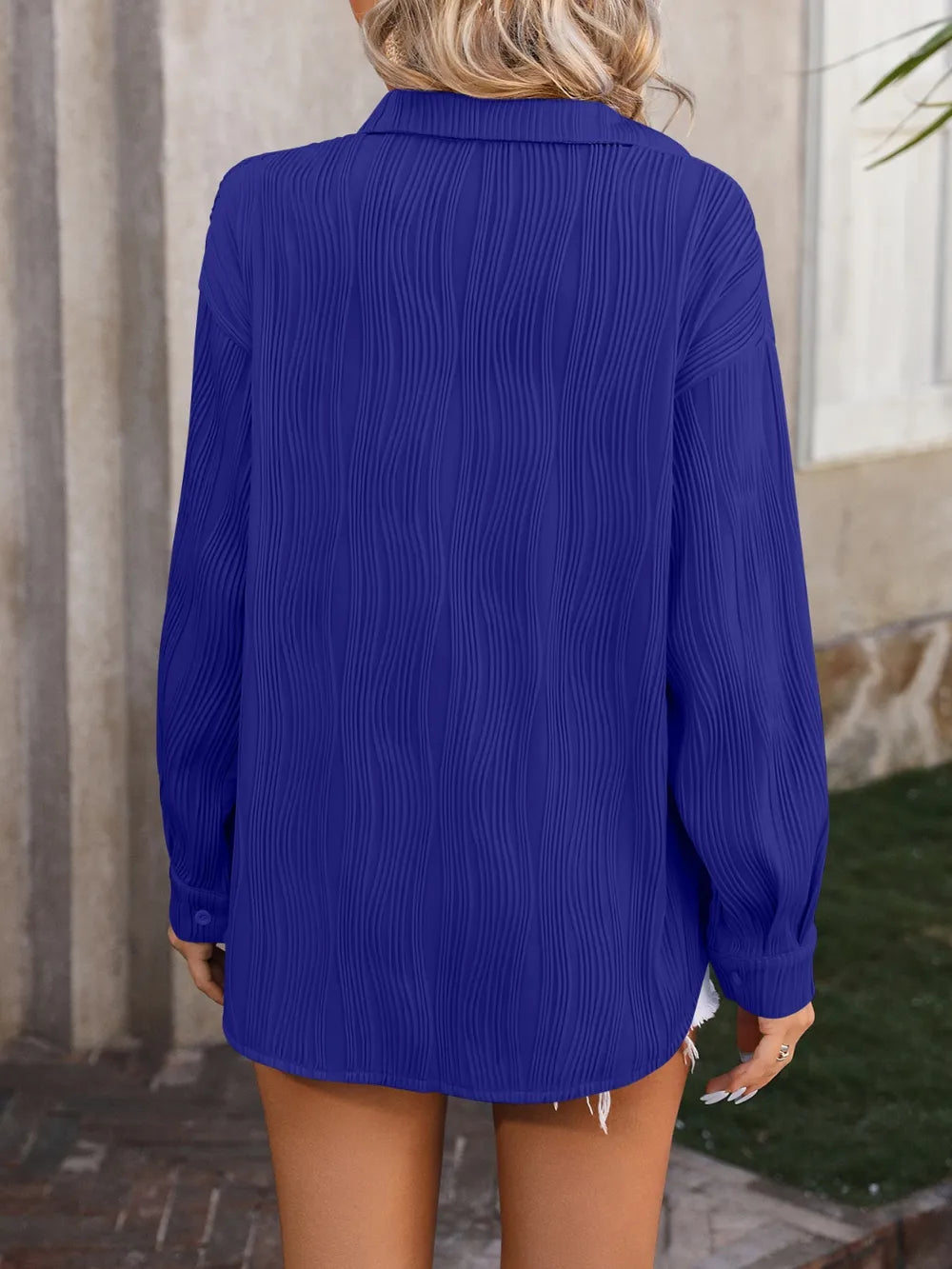 Button Up Dropped Shoulder Shirt (24)