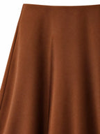 Full Size High-waisted Satin Midi Skirt Plus (17)