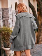 Dropped Shoulder Long Sleeve Cardigan (14)