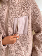 Zip Up Long Sleeve Fuzzy Jacket (6)