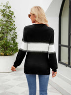 Contrast Round Neck Sweater (11)