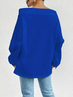 Off-shoulder Drawstring Sweatshirt (12)