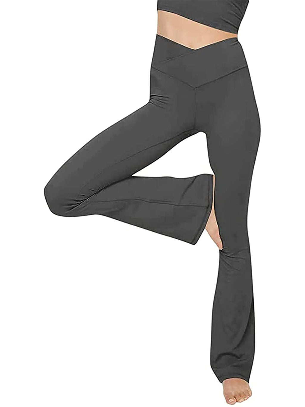 V-waist Bootcut Long Pants (30)