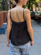 Polka Dot V-neck Flowy Cami (12)