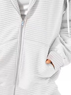 Drawstring Zip Up Dropped Shoulder Hoodie (15)