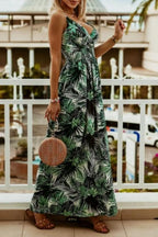 Printed Spaghetti Strap Maxi Dress (2)