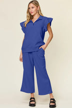 Ruffle Drawstring Wide Leg Set (9)