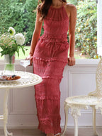Sleeveless Top Maxi Skirt Set (7)