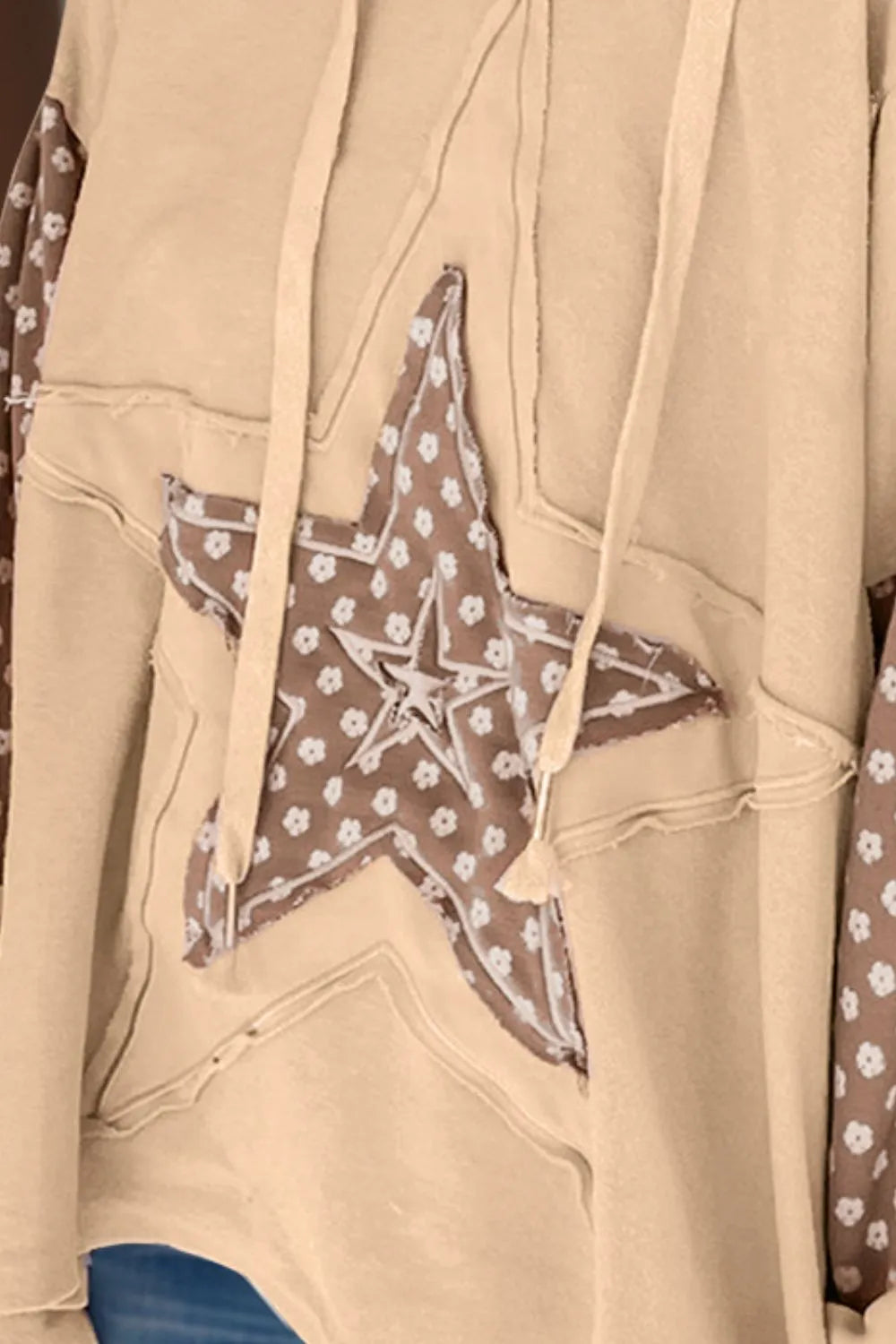 Drawstring Star Long Sleeve Hoodie (11)