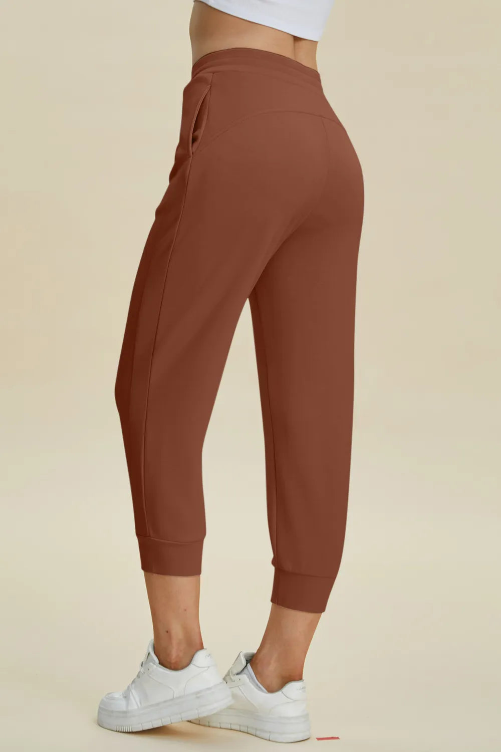 Full Size Air Scuba Drawstring High Waist Cropped Pants (16)