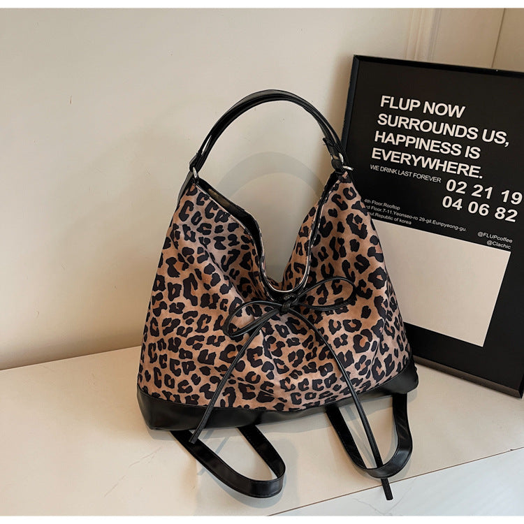 Leopard Print Large Capacity Backpack Three-purpose variant CJNS225279502BY