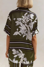 Printed Button Up Shirt Pants Set (13)