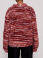 Chunky Knit V-neck Button-up Cardigan (19)