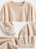 Full Size Crew Neck Drop Shoulder Sweatshirt Plus (22)
