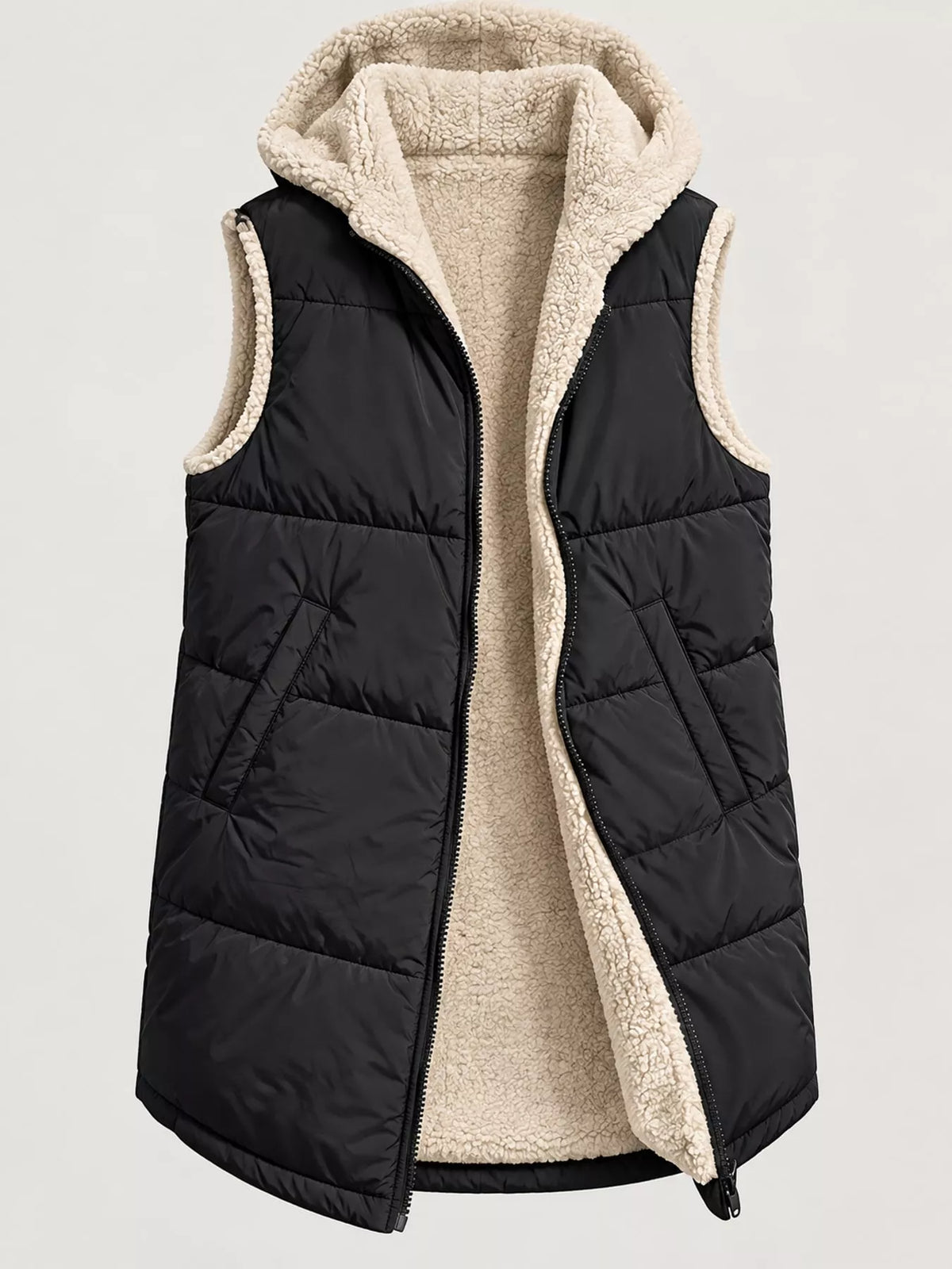 Full Size Hooded Sherpa-lined Puffer Vest Coat Plus (11)