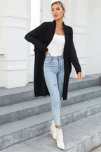 Open Front Pocketed Cardigan (11)