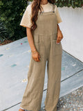 Full Size Casual Wide Leg Textured Overalls Plus (6)