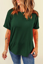 Round Neck Short Sleeve T-shirt (8)