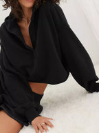 Dropped Shoulder Cropped Hoodie (39)