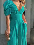 Puff Sleeve Wide Leg Jumpsuit (17)