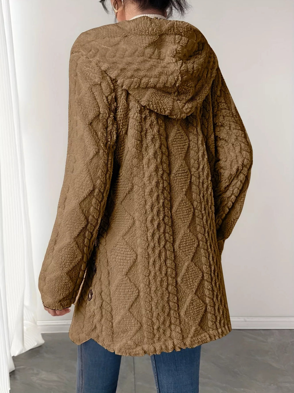 Full Size Button-down Hooded Outerwear Plus (23)