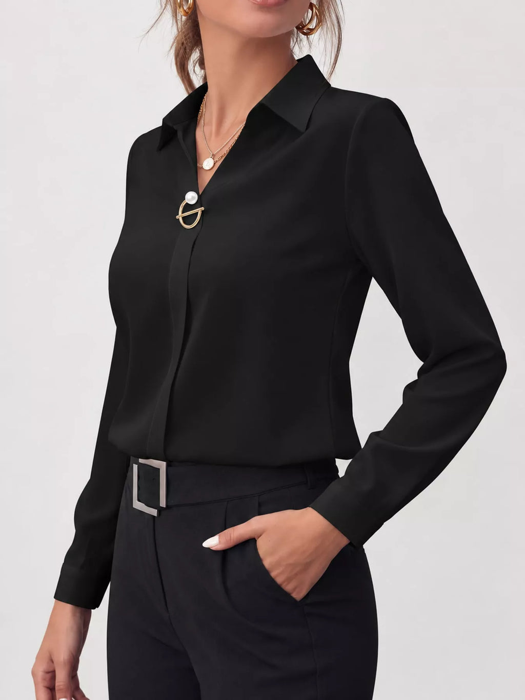 Long Sleeve Satin Blouse (8)