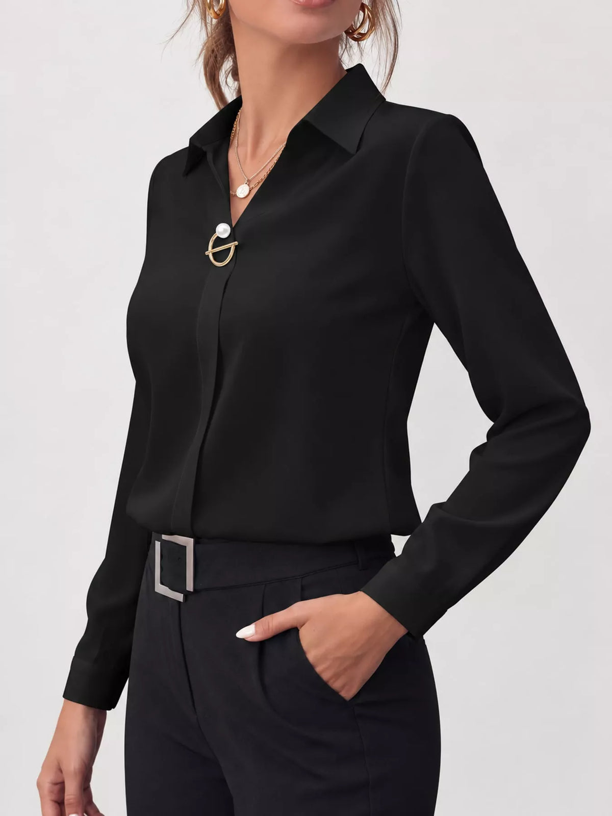 Long Sleeve Satin Blouse (8)