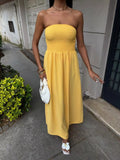 Strapless Smocked Maxi Dress (2)