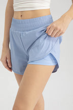 Elastic Waist Active Shorts (3)