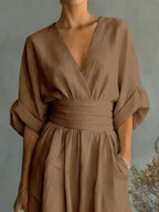 Full Size Half Sleeve Wide-leg Jumpsuit Plus (32)