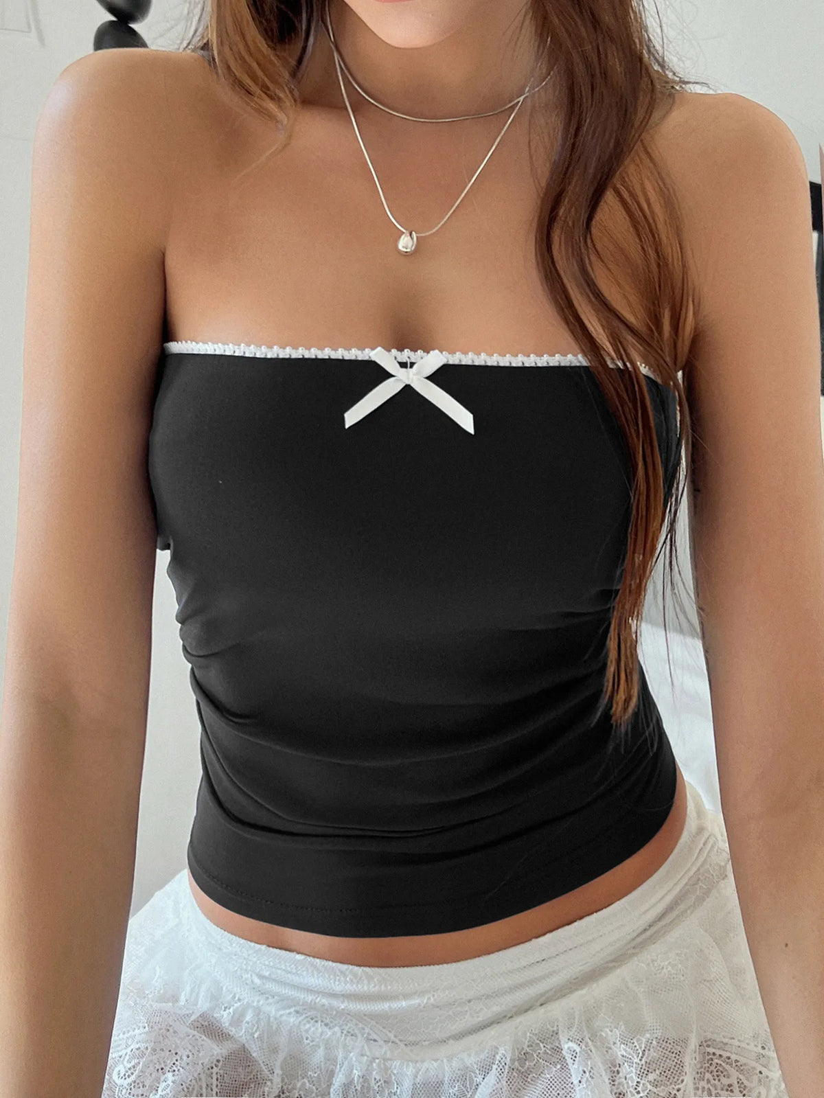 Bow Detail Tube Top (2)