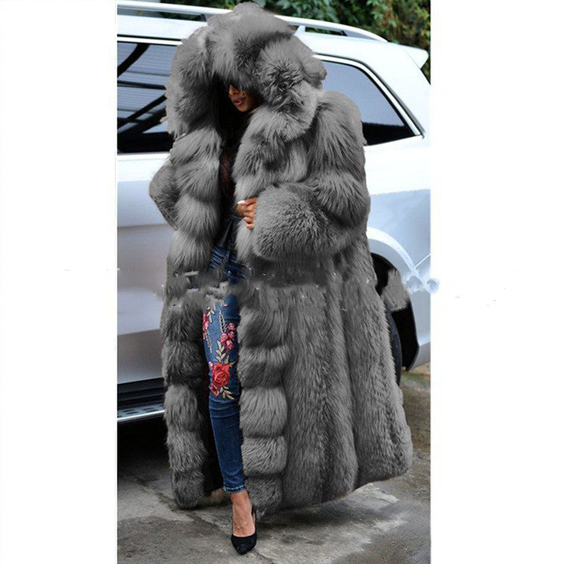 Faux Fur Coat Long Hooded Fur variant CJYM131274401AZ|CJYM131274402BY|CJYM131274403CX|CJYM131274404DW|CJYM131274405EV|CJYM131274406FU|CJYM131274407GT|CJYM131274408HS