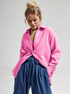 Textured Collared Neck Long Sleeve Shirt (10)