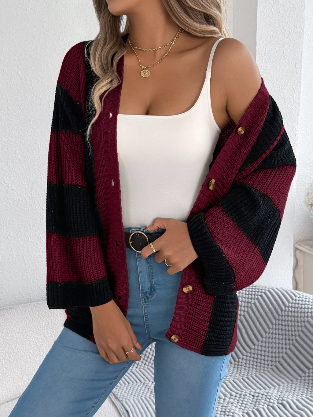 Block Button-up Cardigan (15)
